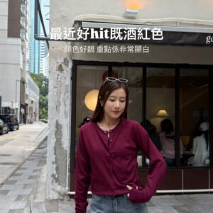 圓領冷衫外套
