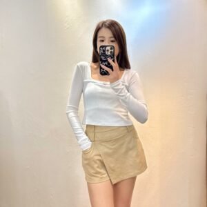 仿猄皮短裙褲